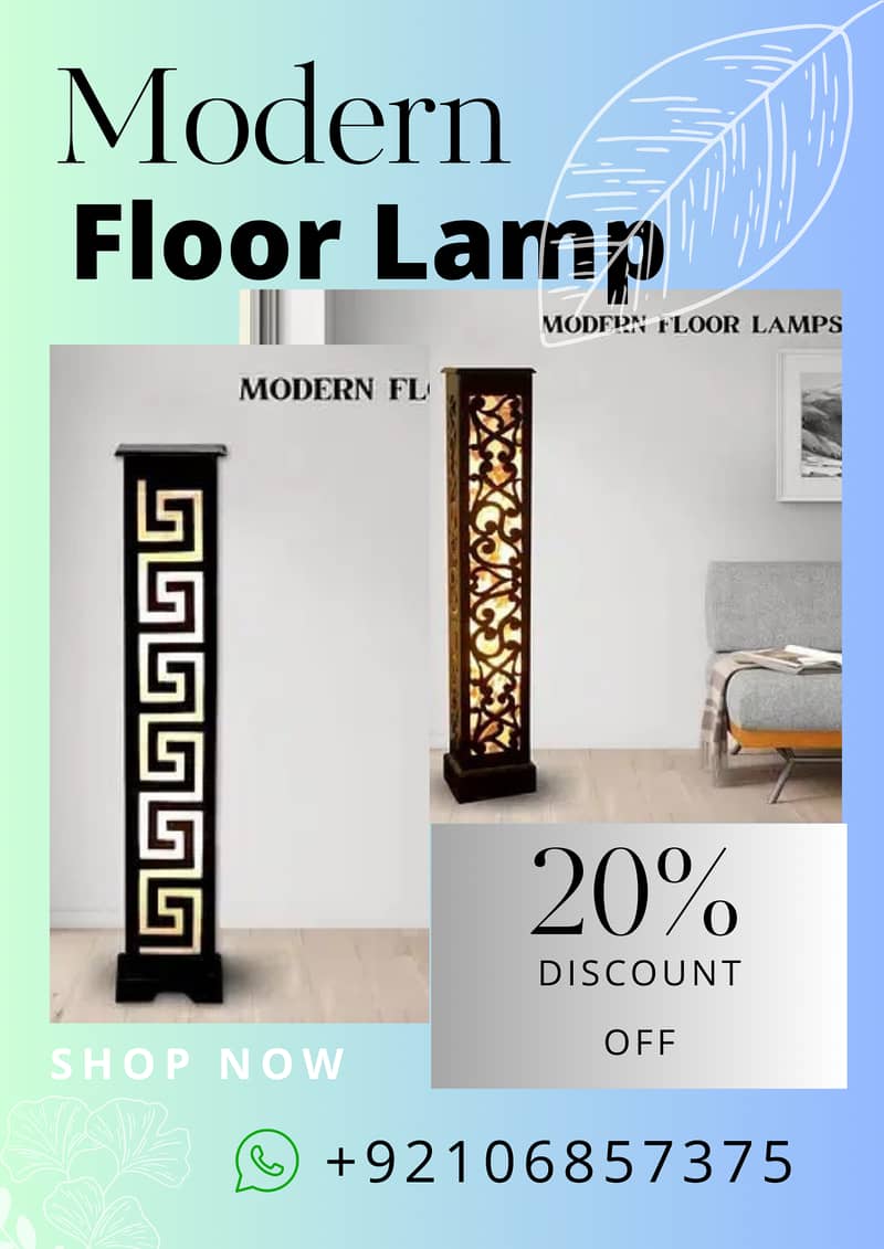 Modern LED Floor Lamp - Adjustable Height, Stylish Design 0