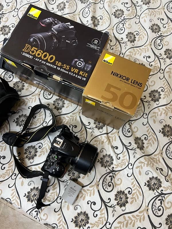 Nikon D5600 DSLR Camera with 50 mm Lens, immaculate condition! 2