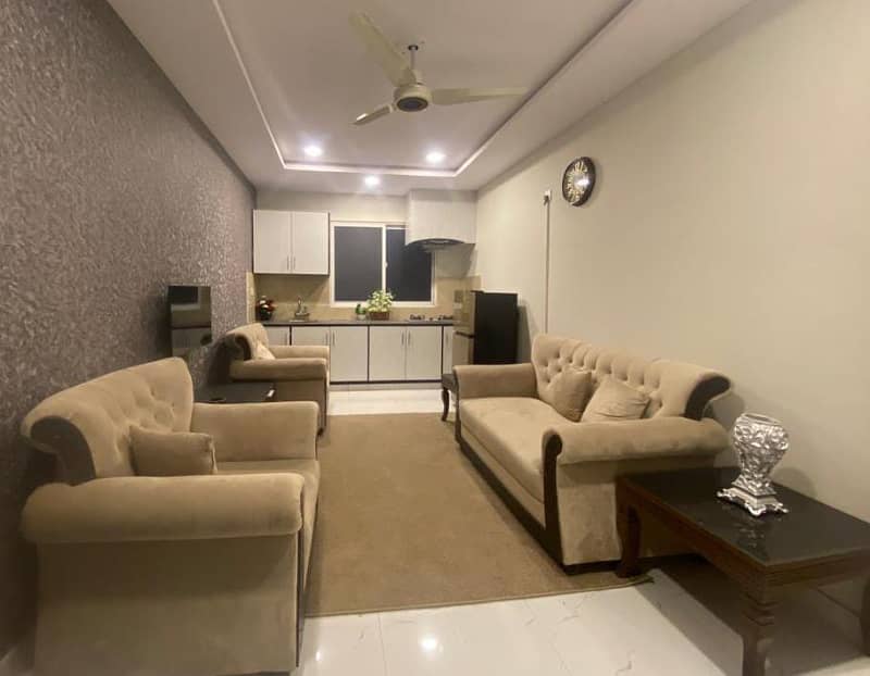 One bed luxury furnished apartment available for rent in gulberg greens islamabad. 11