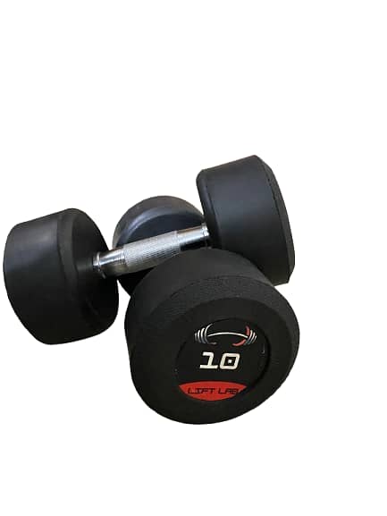 New Rubber Coated dumbells 1,2,3,4,5,6,8,10,12,15 KGs available on COD 12