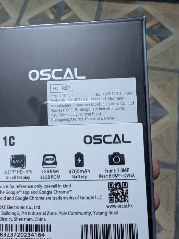 Box pack Oscal Flat 1c 4/32 2