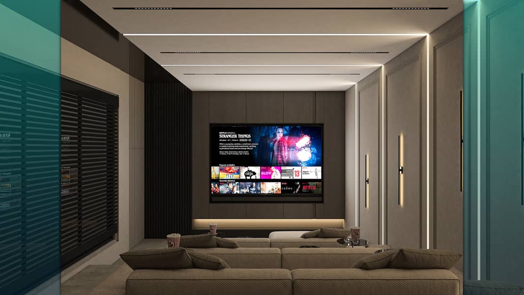 Modern Design Create a  Basement Home Cinema 1