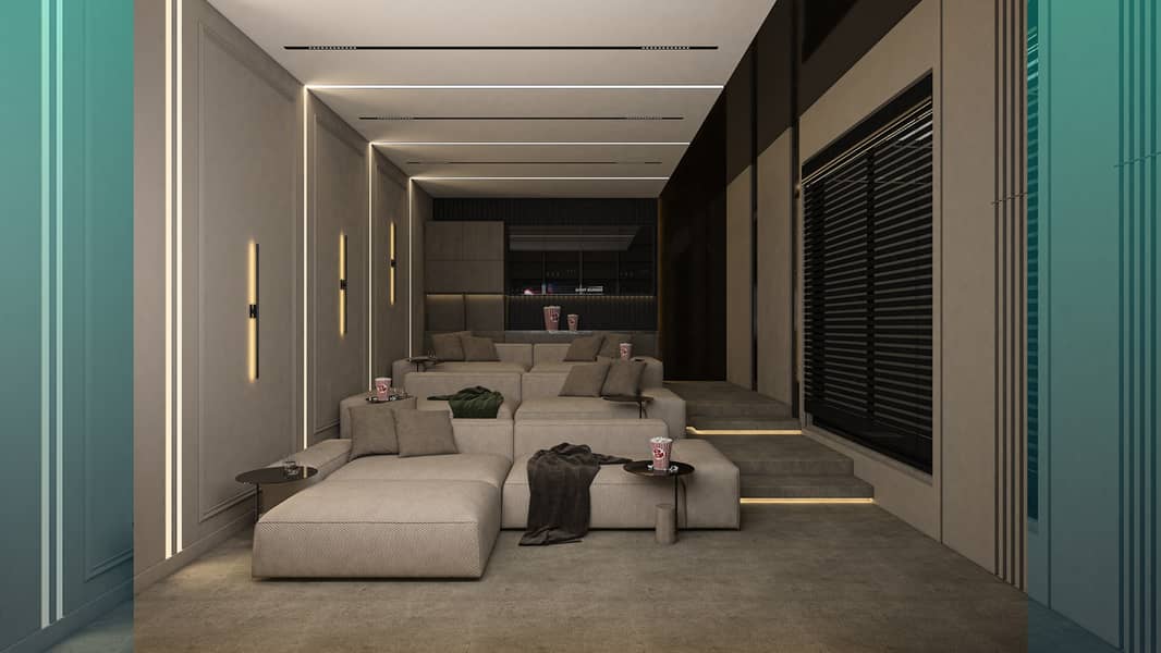 Modern Design Create a  Basement Home Cinema 2