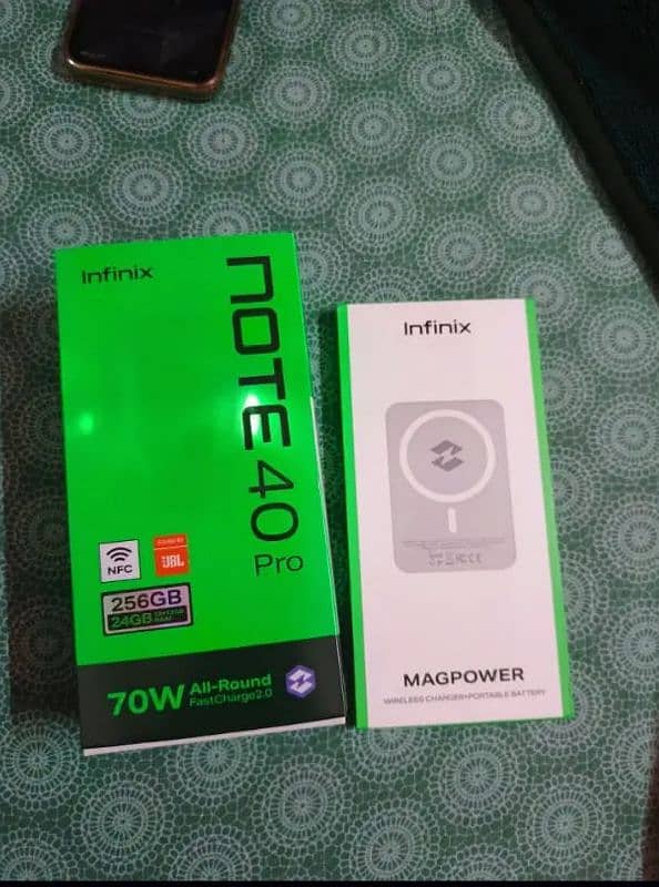 INFINIX NOTE 40 PRO 12+12/256 GB , JUST BOX OPEN 0