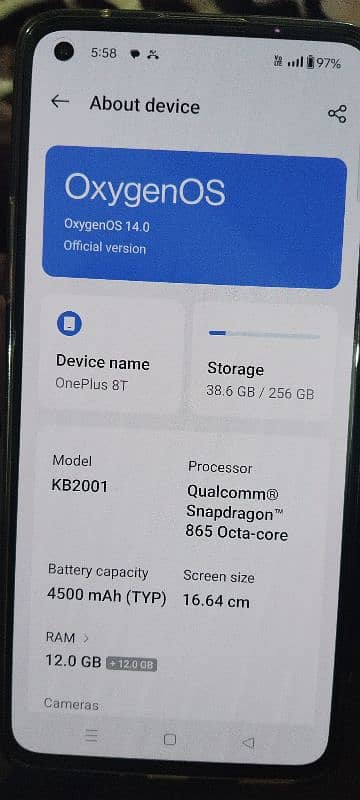 OnePlus 8t 2077 cyberpunk snapdragon 865 octa-core prosessor ha 0