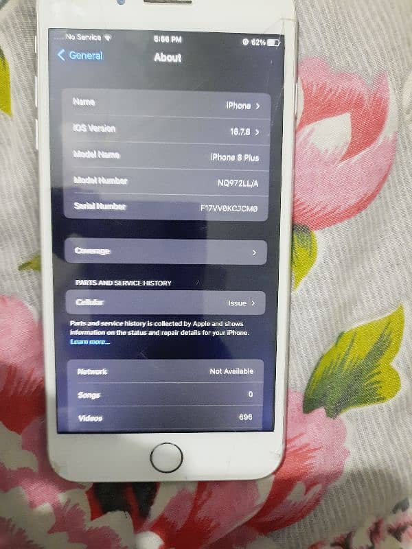 urgent sale iphone 8 plus 64 gb non pta 9