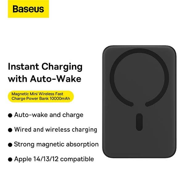 Baseus Magnetic Wireless PowerBank 10000mAh 20W  iphone 12 13 14 15 1