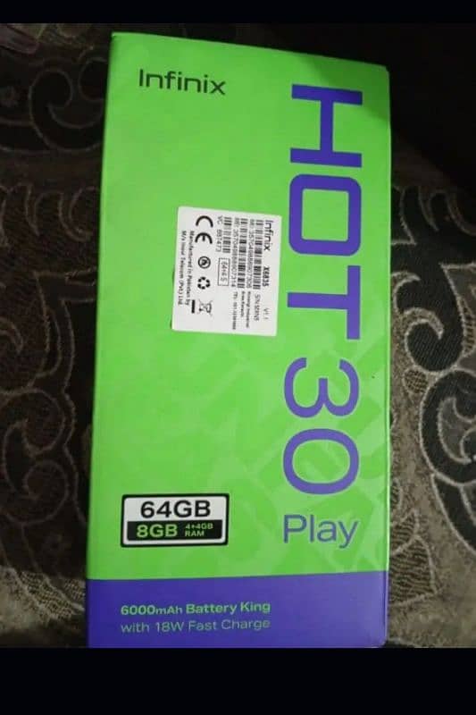 Infinix hot 30 play 4+4 64gb 3