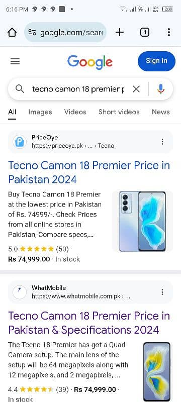 tacno camon 18 primer ha 18p nhi ha 8+256 6