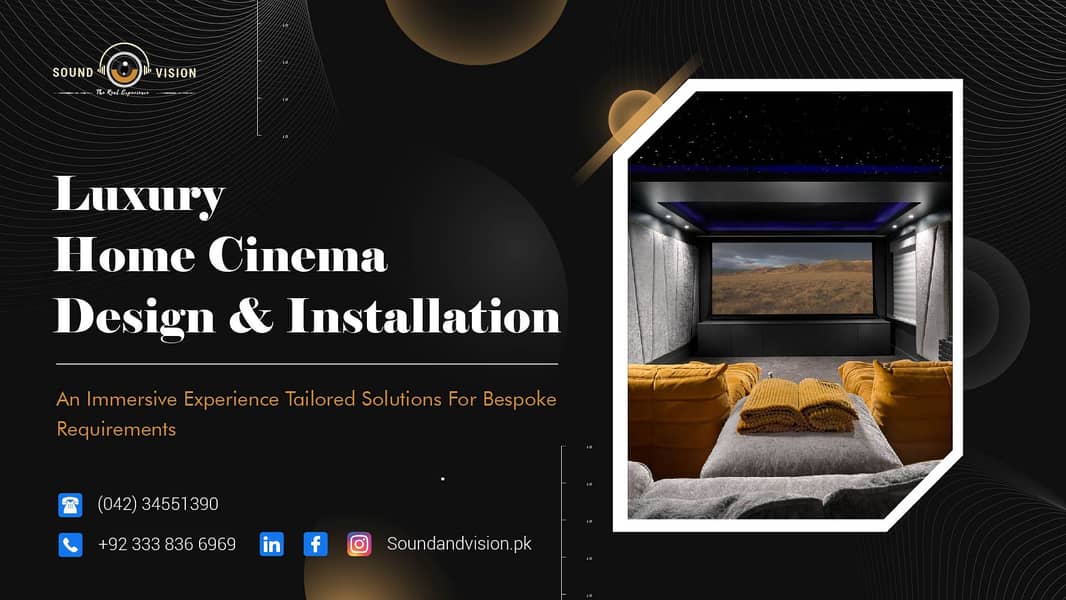 Complete Home Cinema Room Design, Build & Installation Services 0