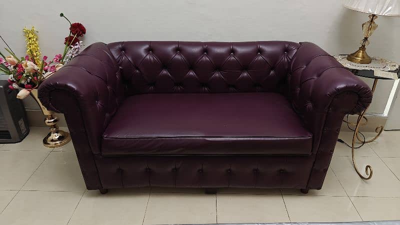 2,1,1 seater leatherette sofa set 0