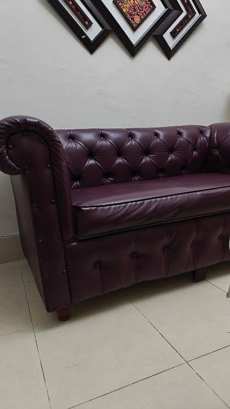 2,1,1 seater leatherette sofa set 1