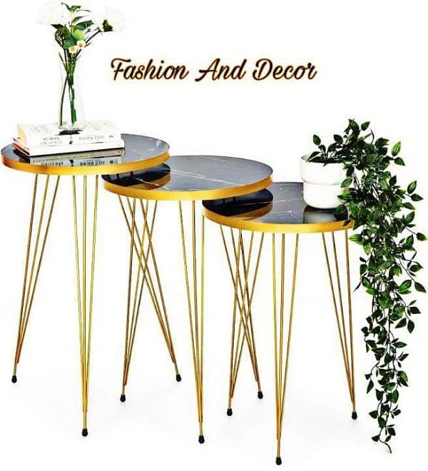 3 PC'S Coffee, fashion and decor table 1