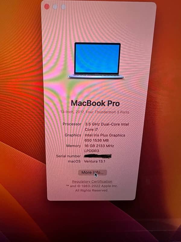 Apple MacBook Pro 2017. . 16gb/Macbook For sale 8