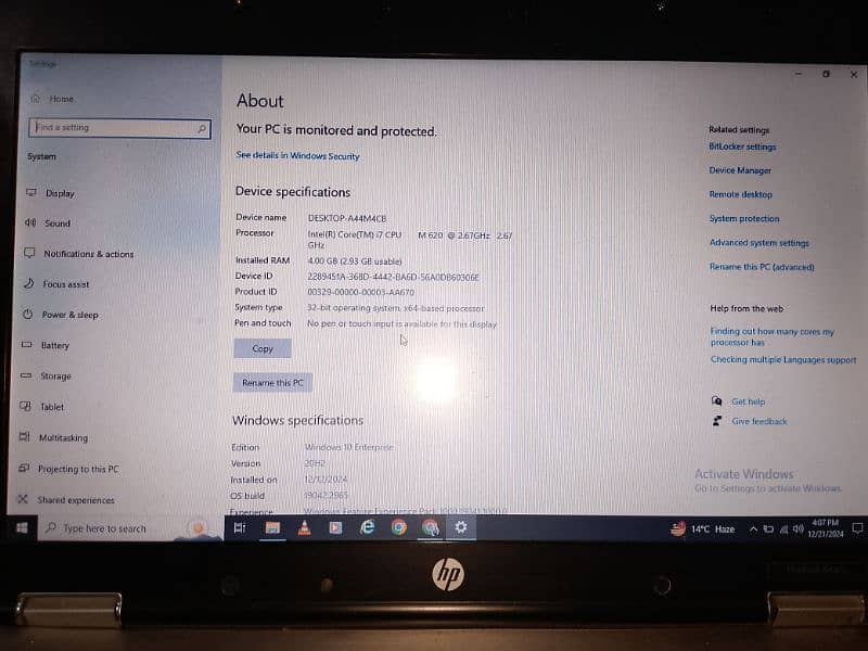 HP Elite Book 8440P for urgent sale 4