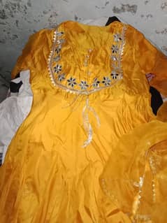 2 piece  long Frok and Dupatta untouch