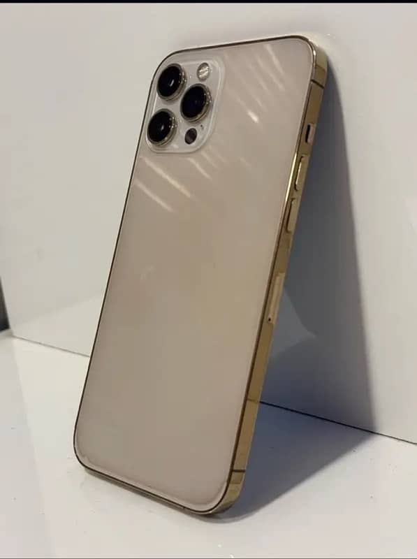 I phone 12 pro max With box 128gb gold addition 1