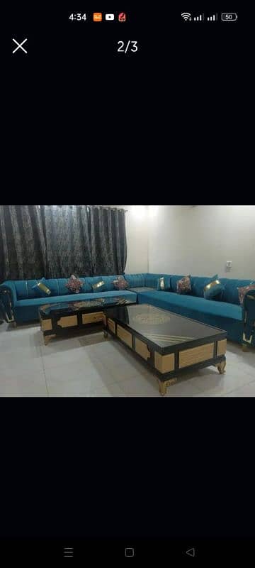 Sofa Set / L shape Sofa / Corner sofa with Light in best offer 0