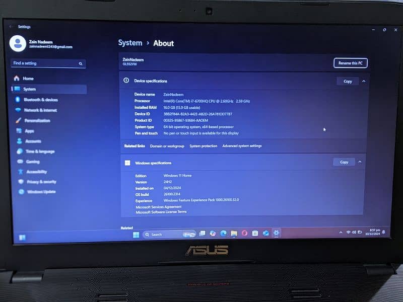 i7 6700HQ(6th gen) gaming  (pc computer) laptop 0