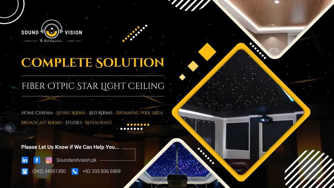 Complete Solution Fiber Optic Star-Light Ceiling 0