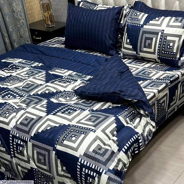 6 PCs cotton salonica printed razai set 3