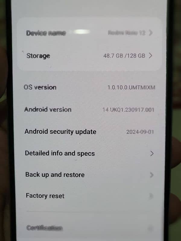 REDMI NOTE 12.8+8GB/128GB 5