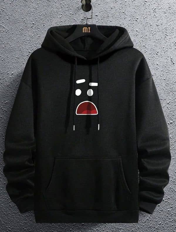 Men's Fleece printed hoodie 0