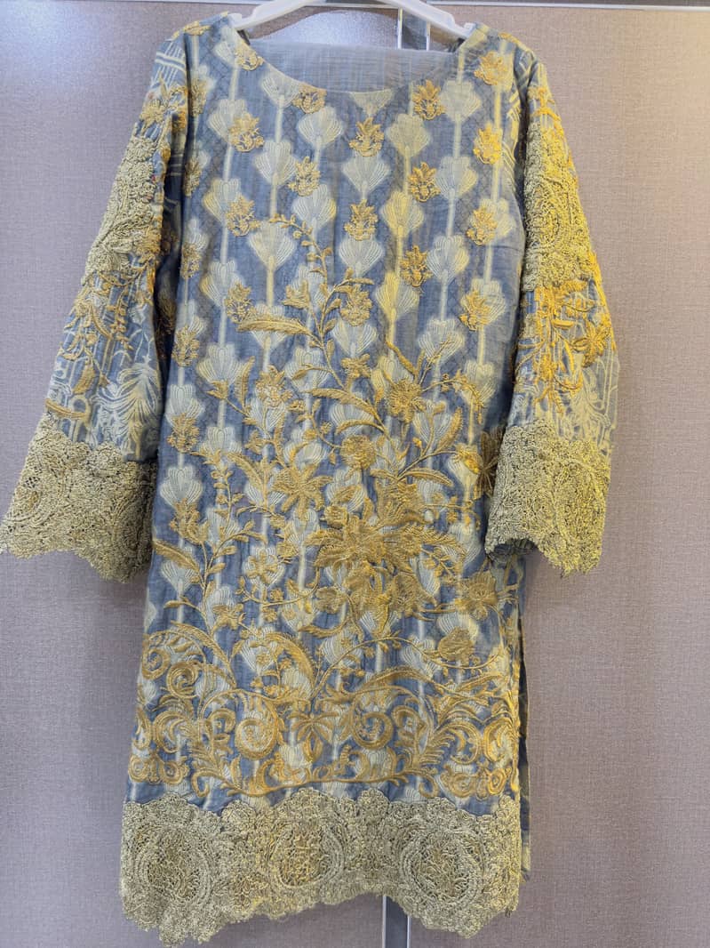 Alkaram Jaquard Embroidery Dress 0