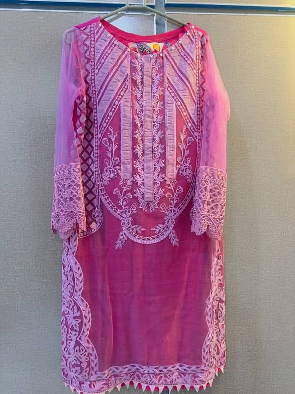 Beautiful Sobia Nazir Embroidery Dress 0