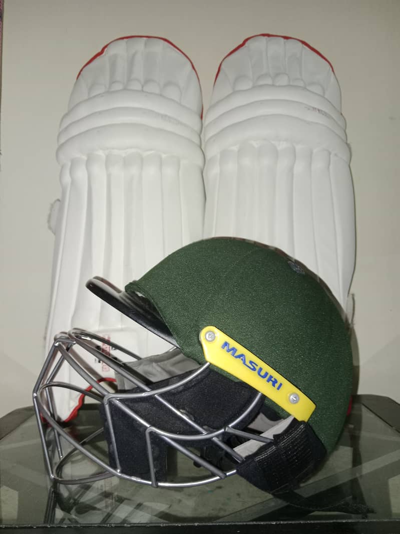 Professional Cricket Kit - Bat, Pads, Gloves, Helmet, and More 1