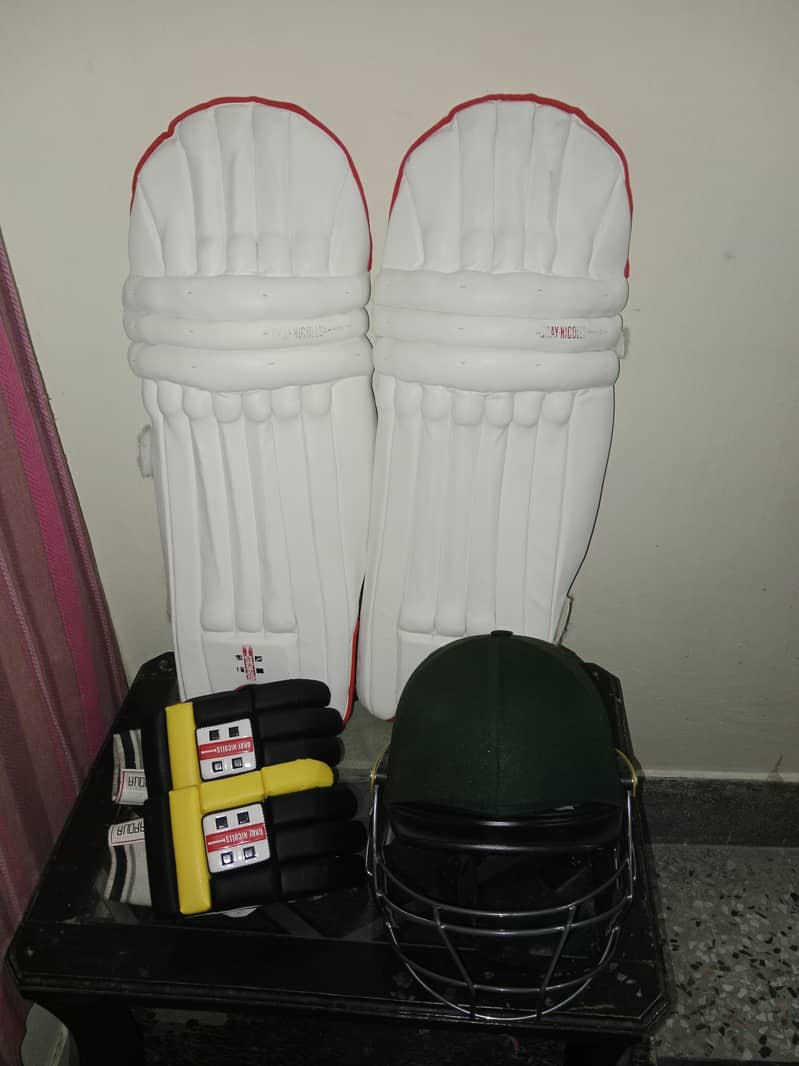 Professional Cricket Kit - Bat, Pads, Gloves, Helmet, and More 5