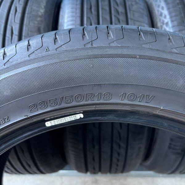 4tyres set 235/50/R/18 Bridgestone Regno just like Brand new condition 8