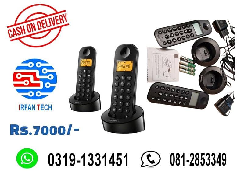 Dual Handset PTCL Landline Digital Cordless phone/Wireless telephone. 15