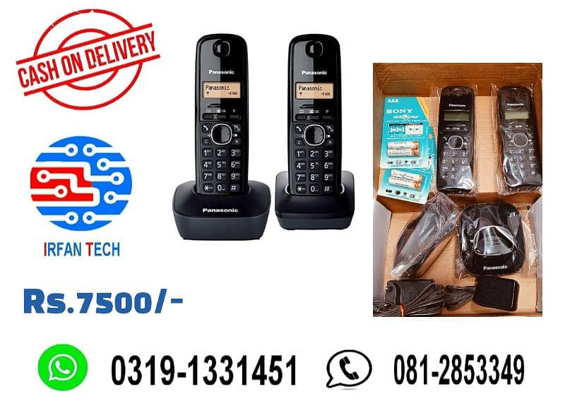 Dual Handset PTCL Landline Digital Cordless phone/Wireless telephone. 16