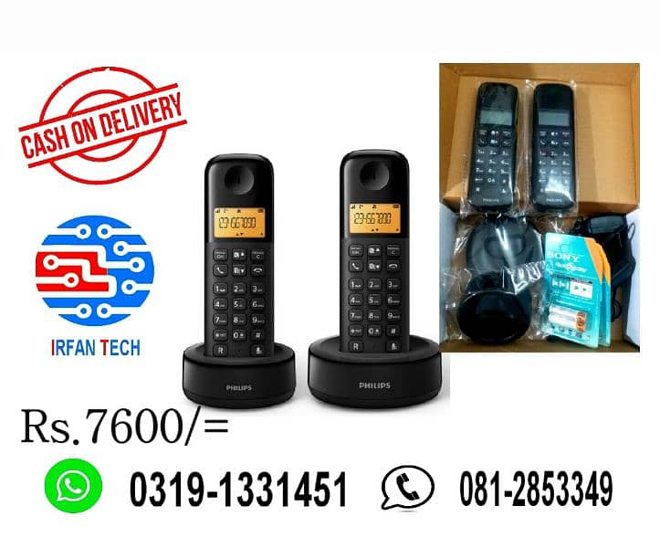 Dual Handset PTCL Landline Digital Cordless phone/Wireless telephone. 17