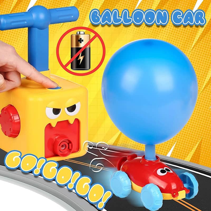 Car Balloon Air Power Toy Powered Balloon Launch Tower Balloon 1