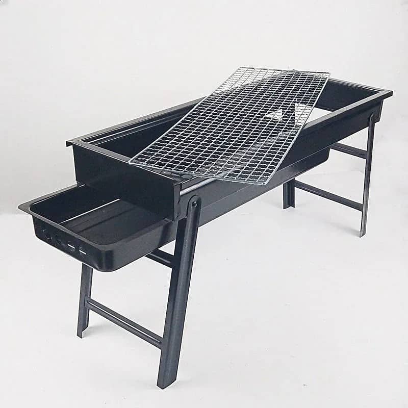 Foldable BBQ Grill with Handle for Outdoor Cooking 3