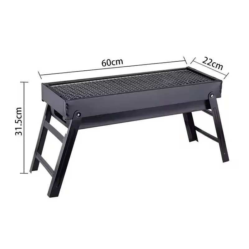 Foldable BBQ Grill with Handle for Outdoor Cooking 6