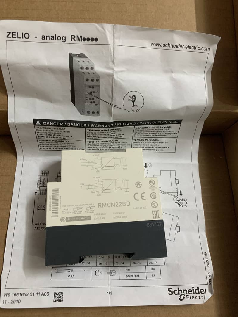 Analog converter-rmcn22bd schneider 5