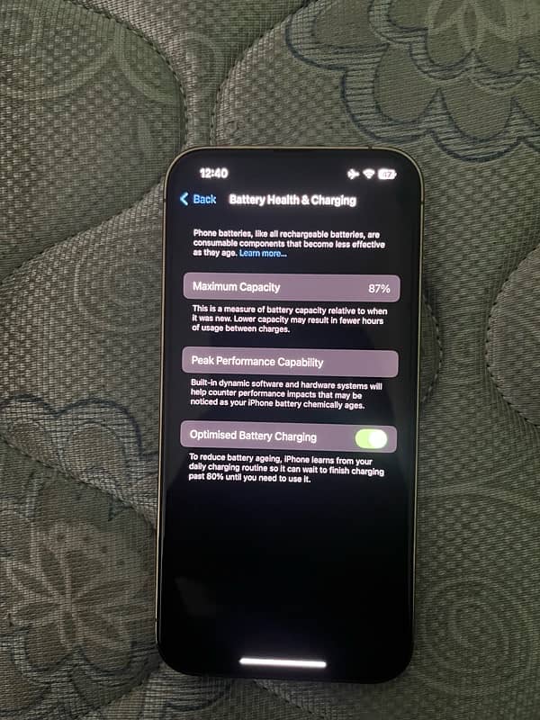 iPhone 13 Pro jv 128gb battery health 87  all ok 0