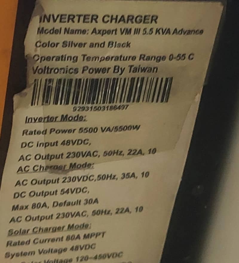 Solar Invertor Growatt Used 0