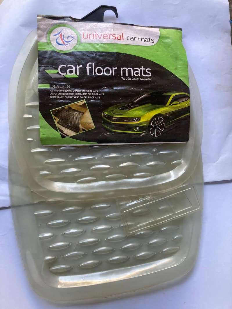 Universal Clear Floor Mats - 5-Piece Set Keep your car interior clean 1