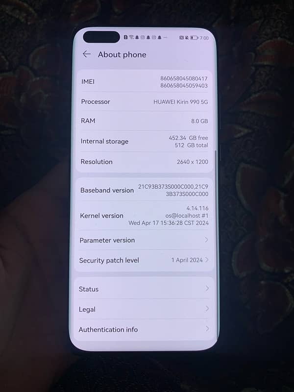 huawei phone,512 GB 4