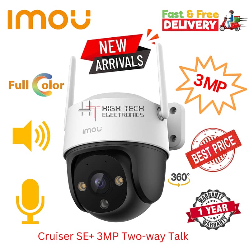 IMOU Cruiser SE+ 3MP  Two way Talk 1 year warranty 0