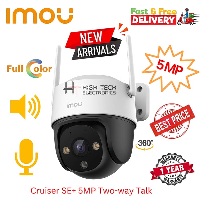 IMOU Cruiser SE+ 3MP  Two way Talk 1 year warranty 5