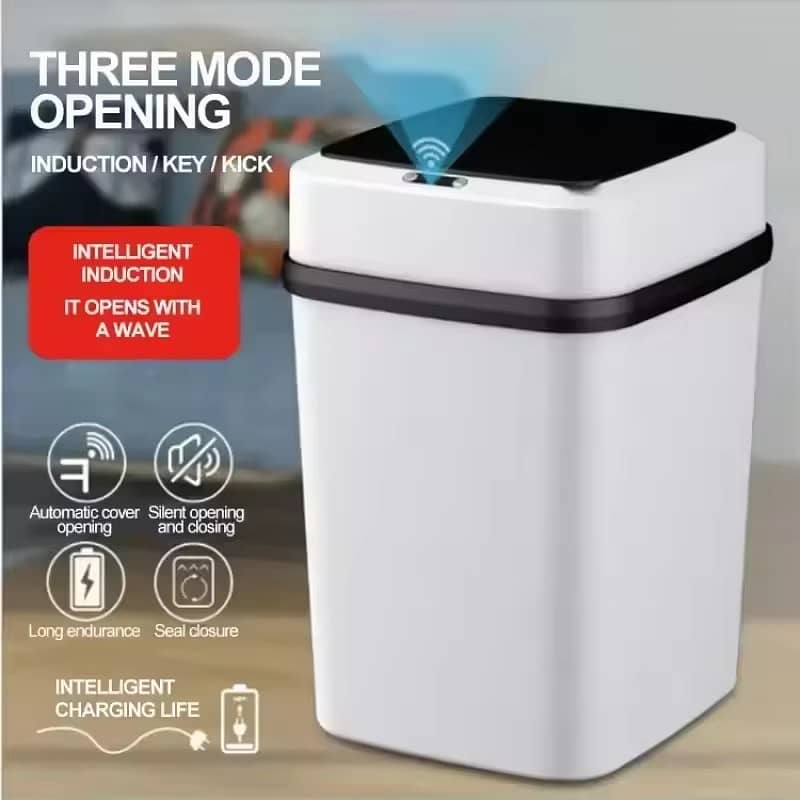 13L Smart Touchless Trash Can – Automatic Motion Sensor Garbage Bin 0