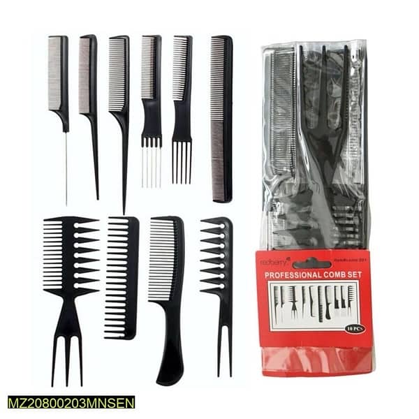 Hair Comb Set Pack Of 10 4