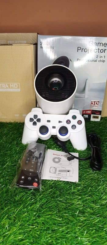 M300 Max Game Projector 4K + 2 Controllers + WiFi Bluetooth 7