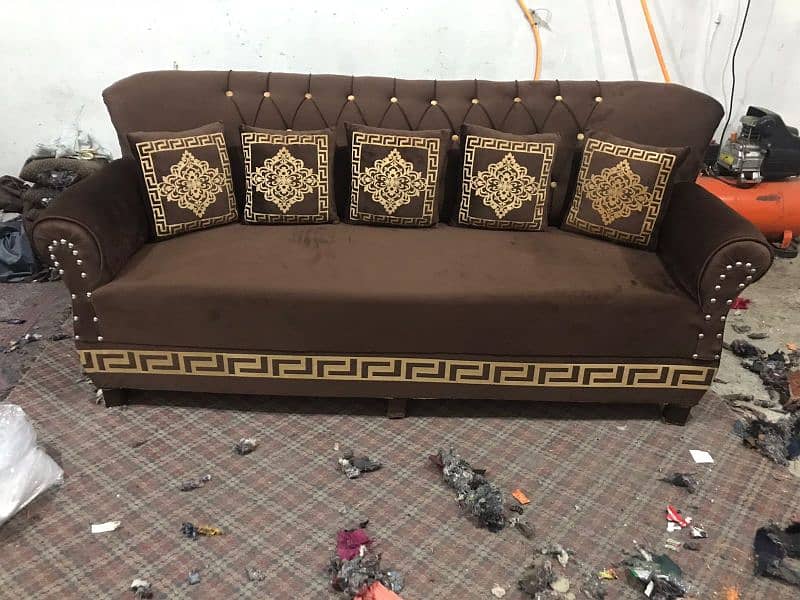 5 seater sofa set / sofa cumbed/customize sofa/velvet sofa 3