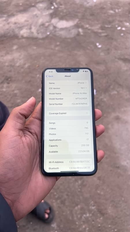 Xs Max 256gb  fu 7